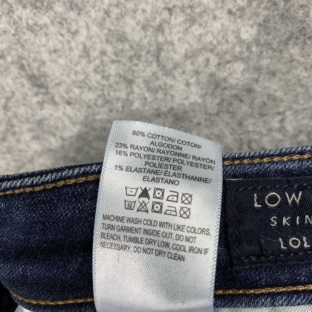 Lucky Brand Jeans Womens Size 10 /30 Ankle Blue Low Rise Skinny Lolita - Picture 7 of 11